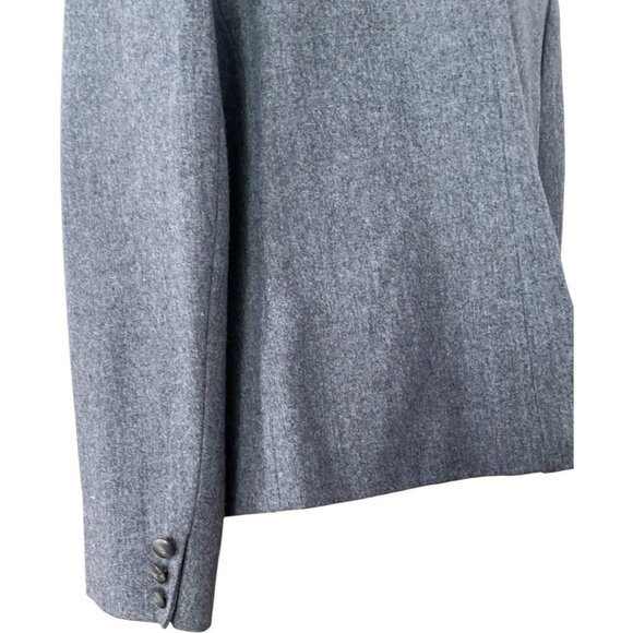 Pendleton Virgin Wool Gray Blazer Jacket Career size 18 - Picture 3 of 8
